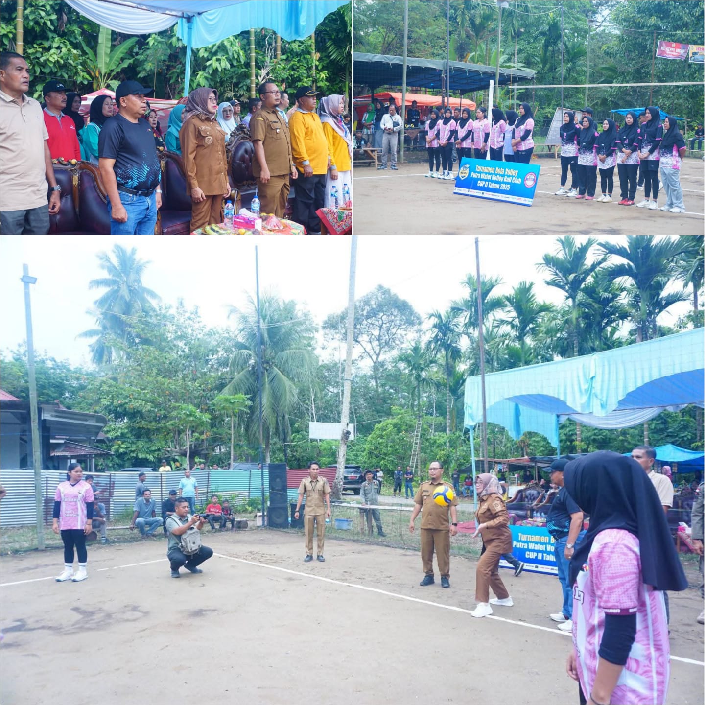 Club SMA Taruna Sumbar Tampil Maksimal Dihadapan Wabup Leliarni  Saat Pembukaan Open Turnamen Volly Ball PWVC Cup II